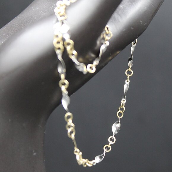14K Multitone Bracelet Anklet - Picture 2 of 8